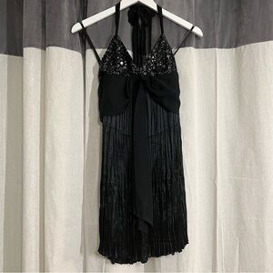 Beaded Halter Dress